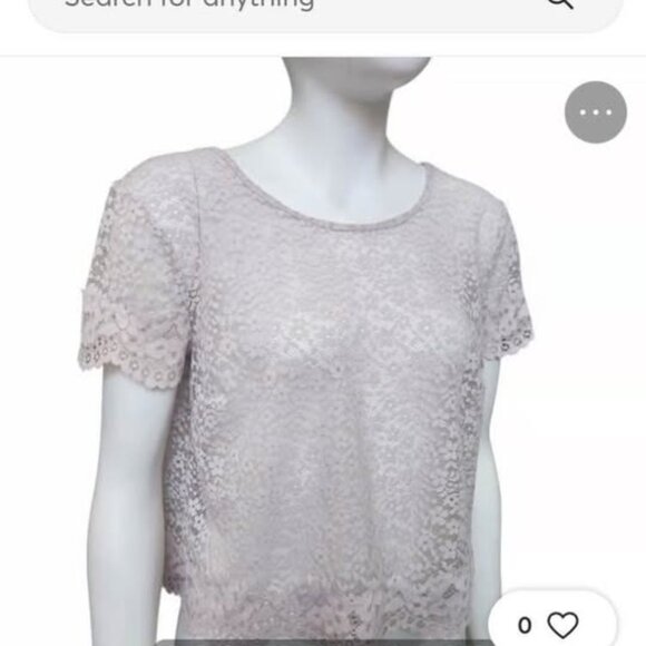 Pink Victoria’s Secret Lace Crop Top - Picture 2 of 3